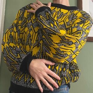 Vintage patterned crewneck